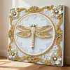 Dragonfly DIY Pearl Diamond Art Kit for Adults Home Decor 25x25cm With Frame