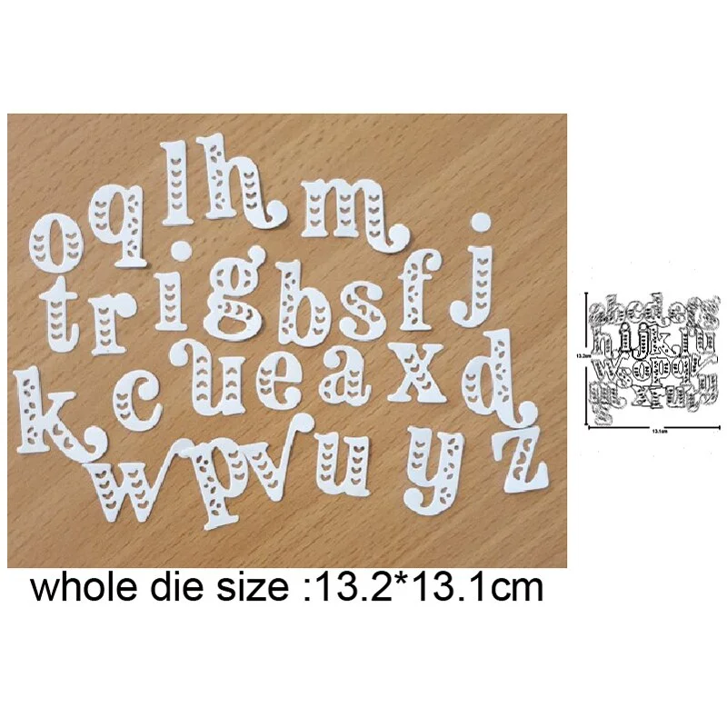 Craft Dies Metal Cutting Dies Cut Die Mold Alphabets Letter Number Scrapbooking Dies Paper Knife Mould Blade Punch Stencils Dies