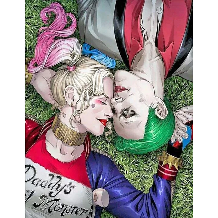 Full Round Diamond Painting - Harley Quinn And The Joker 50*60CM