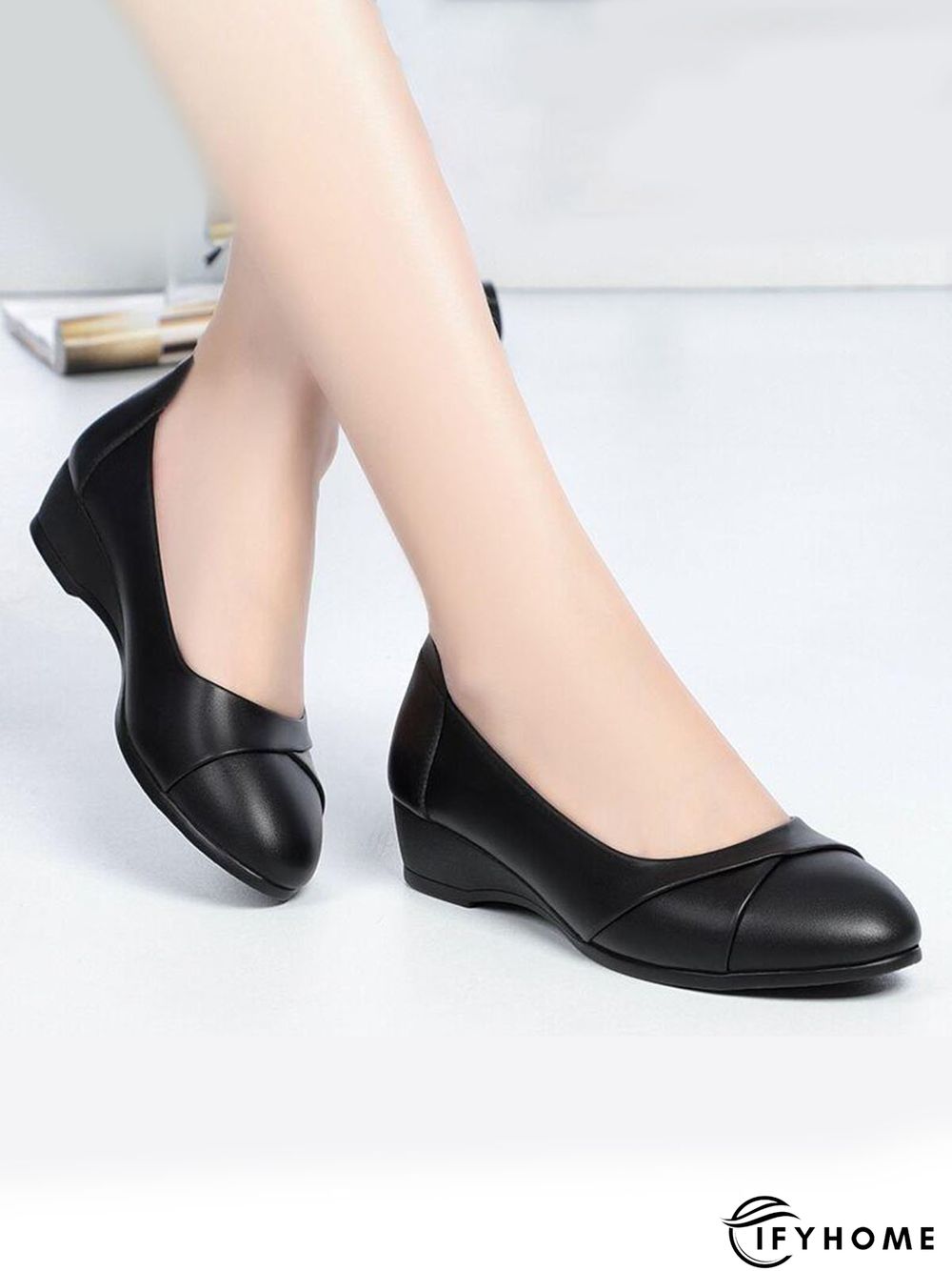 Black Comfort Soft Wedges | IFYHOME