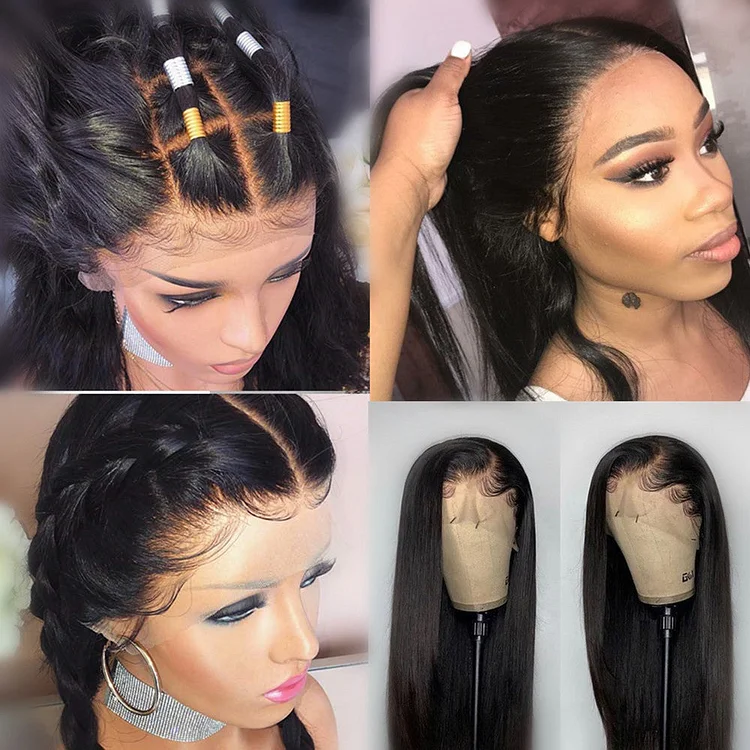Straight Glueless 13x6 Lace Frontal Wig Deep Parting