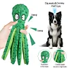 2Pcs Octopus Dog Toy No Stuffing Squeaky Plush Puzzle Toy Interactive Chew Toy