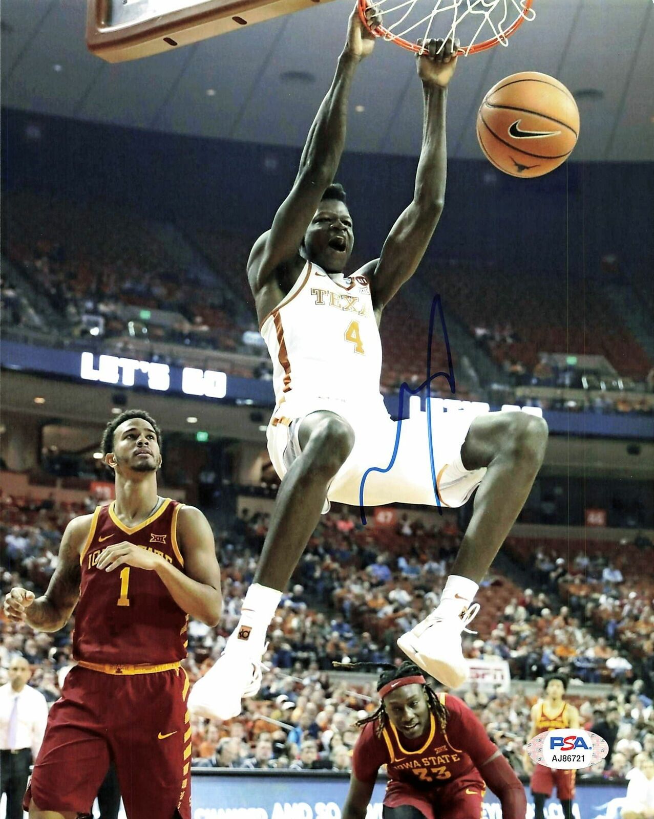 Mo Bamba signed 8x10 Photo Poster painting PSA/DNA Texas Longhorns Autographed