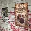 Gardez votre calme et laissez le batteur s&rsquo;en occuper - Panneaux en &eacute;tain m&eacute;tallique(20*30cm/30*40cm) - Musique