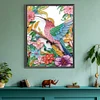 Fleur Colibri-Sp&eacute;cial Forme Diamant Peinture-30 * 40CM