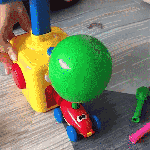 Fun Balloon Race Car &amp; Rocket Launcher Set | Educational Toy For Kids
