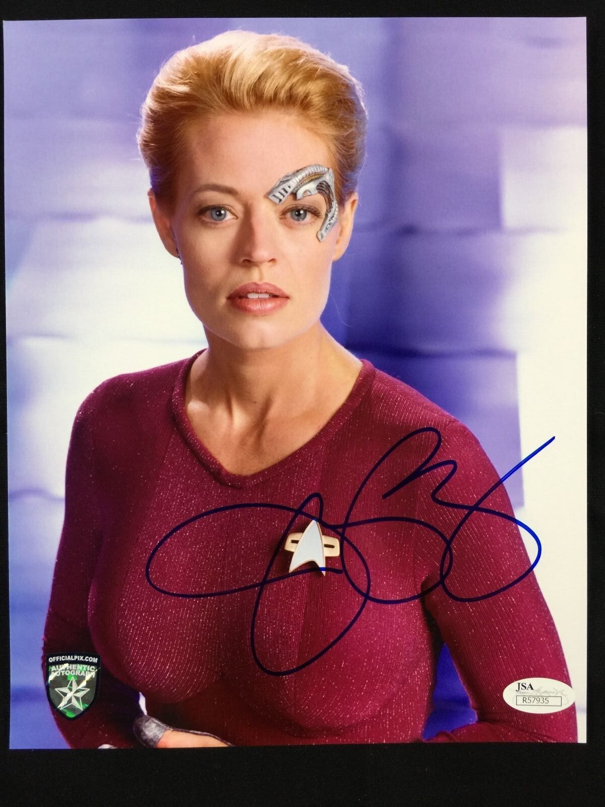 Jeri Ryan 7 of 9 Signed Autogragh JSA COA 8 x 10 Photo Poster painting Star Trek Voyager