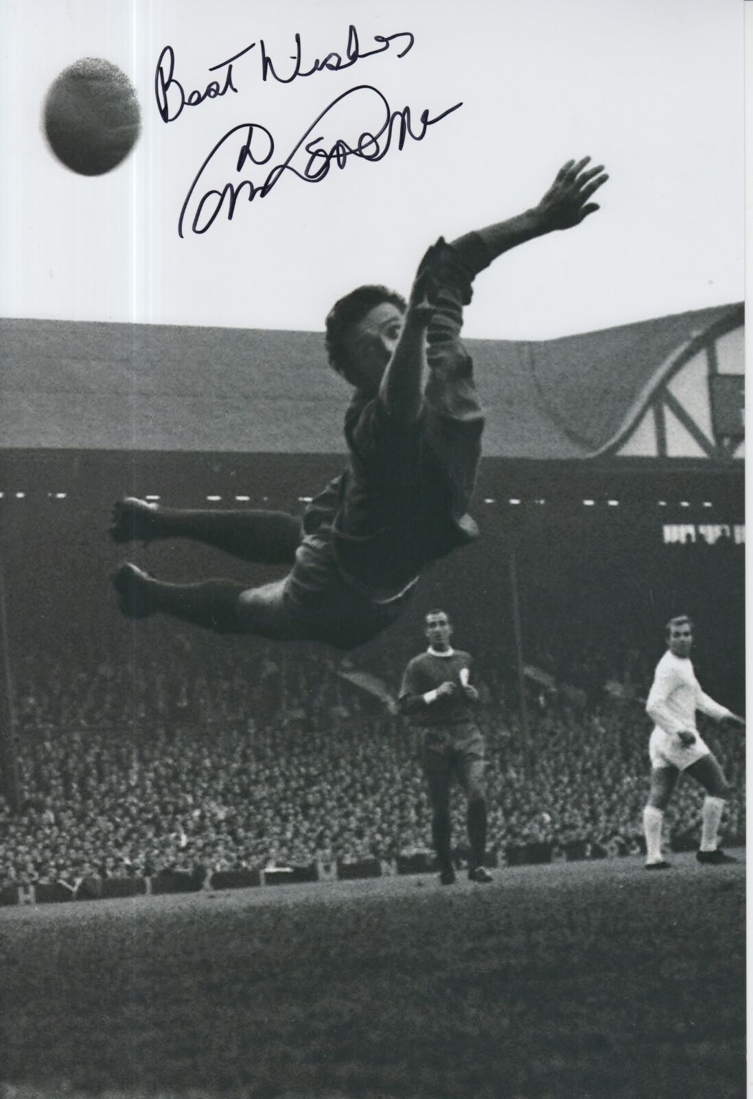 Tommy Lawrence Hand Signed Liverpool 12x8 Photo Poster painting 2.