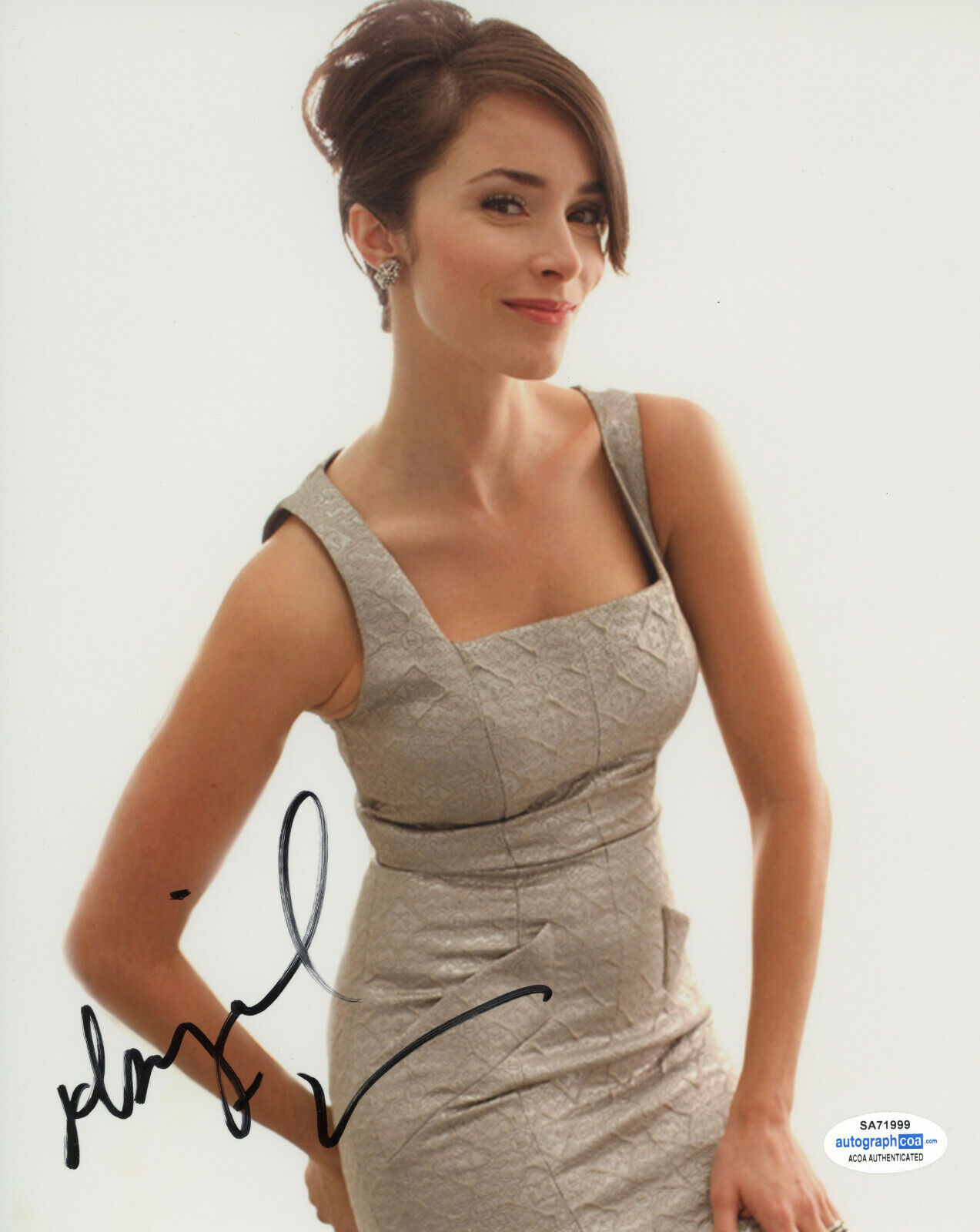SEXY ABIGAIL SPENCER SIGNED 8x10 Photo Poster painting #2 REBEL TIMELESS ACOA COA EXACT PROOF!