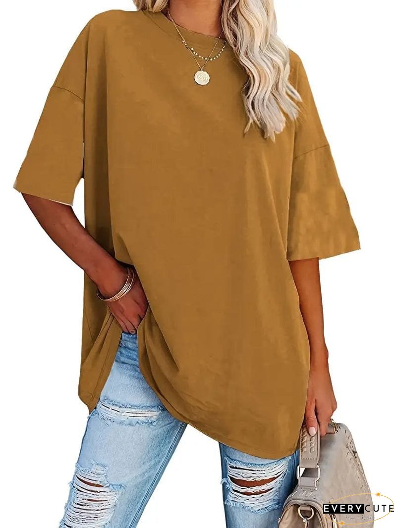 Loose Fit Casual Summer Tunic Top