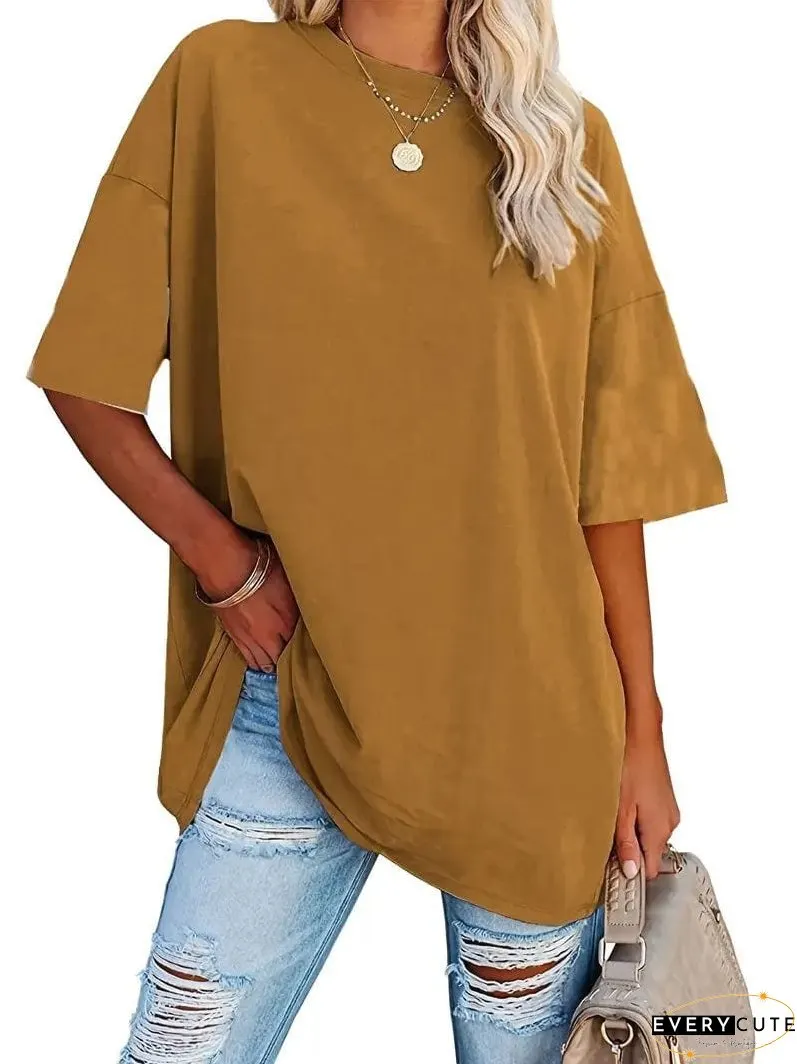 Loose Fit Casual Summer Tunic Top
