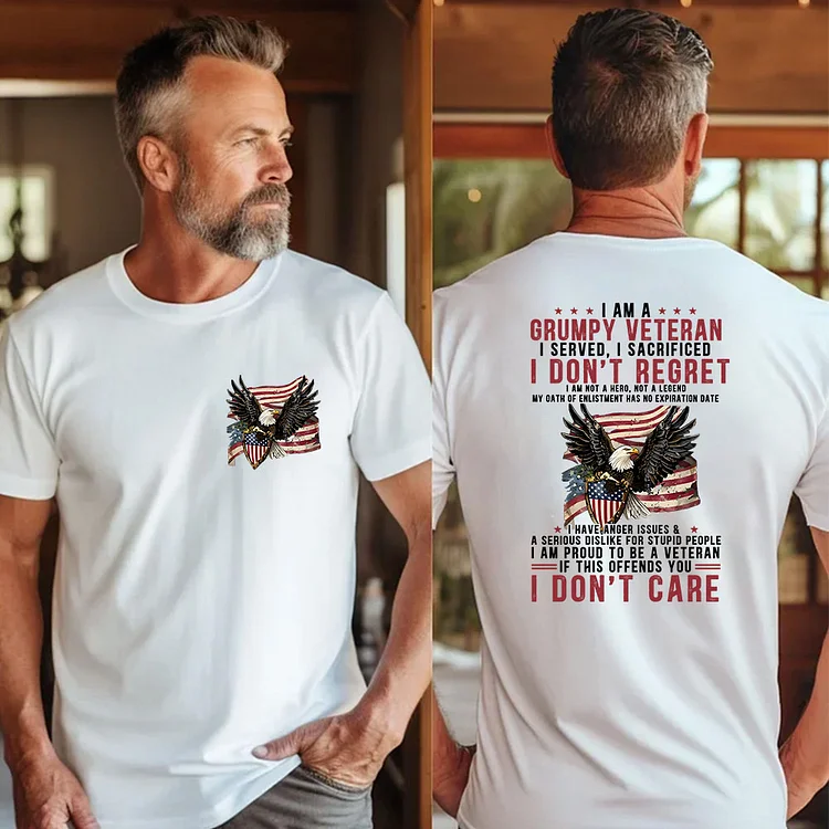 Patriotic American Veteran Tee for 4th of July, Independence Day T-shirt/Sweatshirt