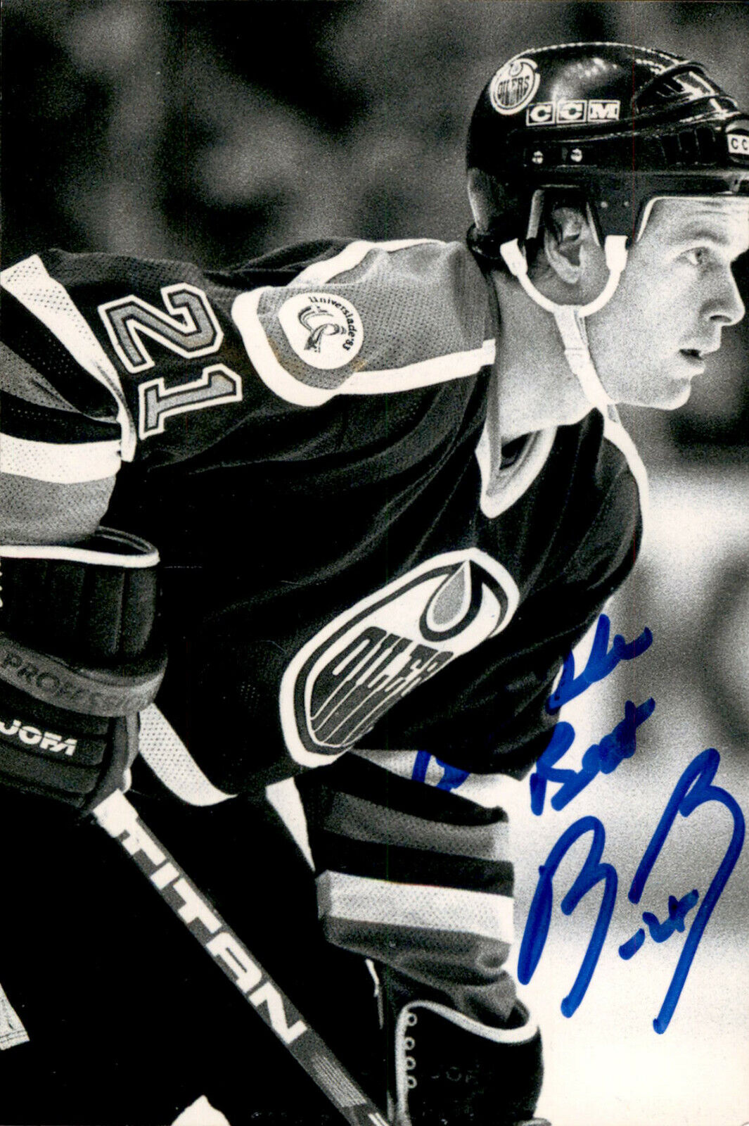 Randy Gregg SIGNED autographed 4x6 Photo Poster painting EDMONTON OILERS #3