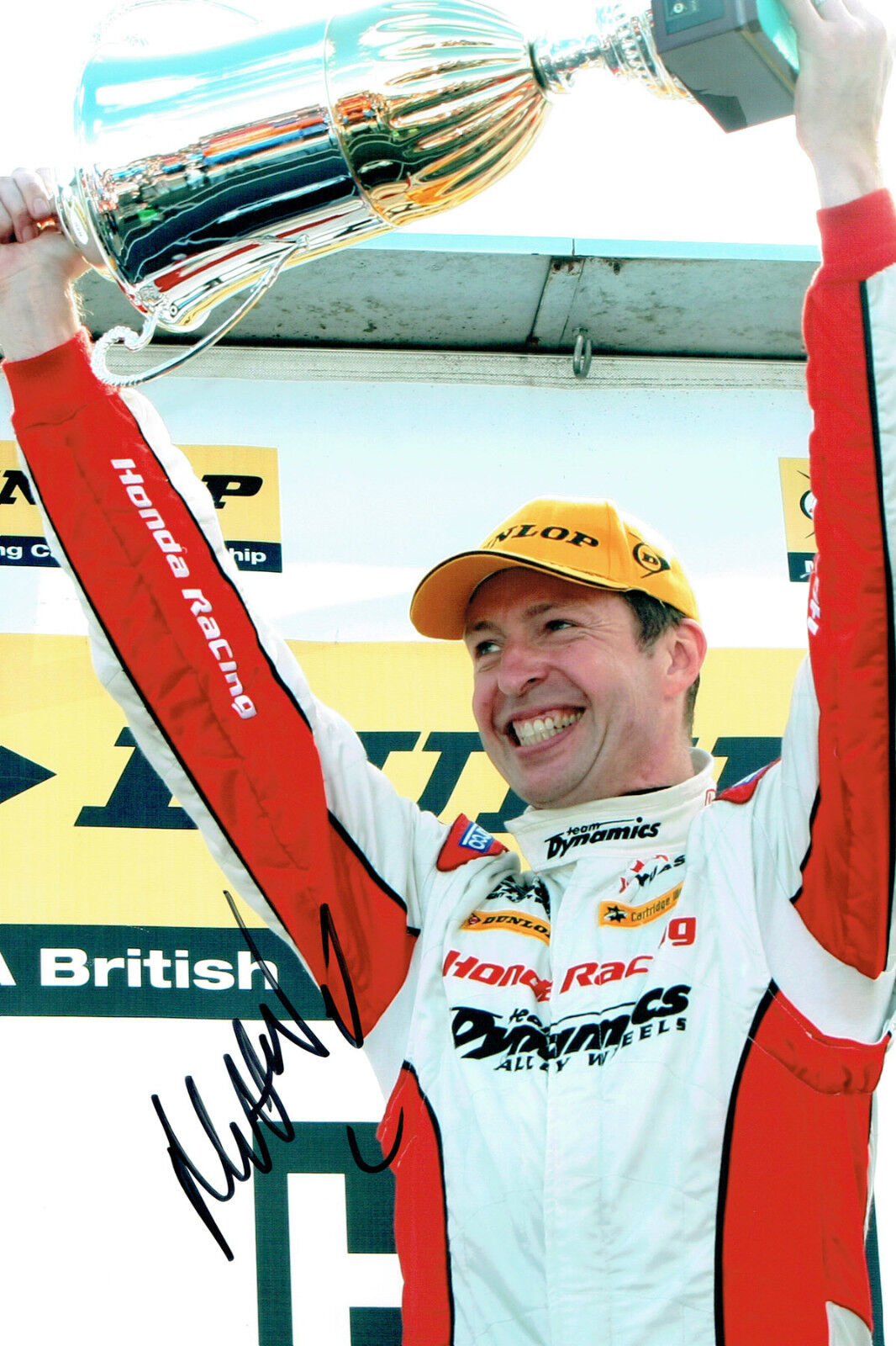 Matt NEAL SIGNED AUTOGRAPH British Touring Car Champion 12x8 Photo Poster painting AFTAL COA