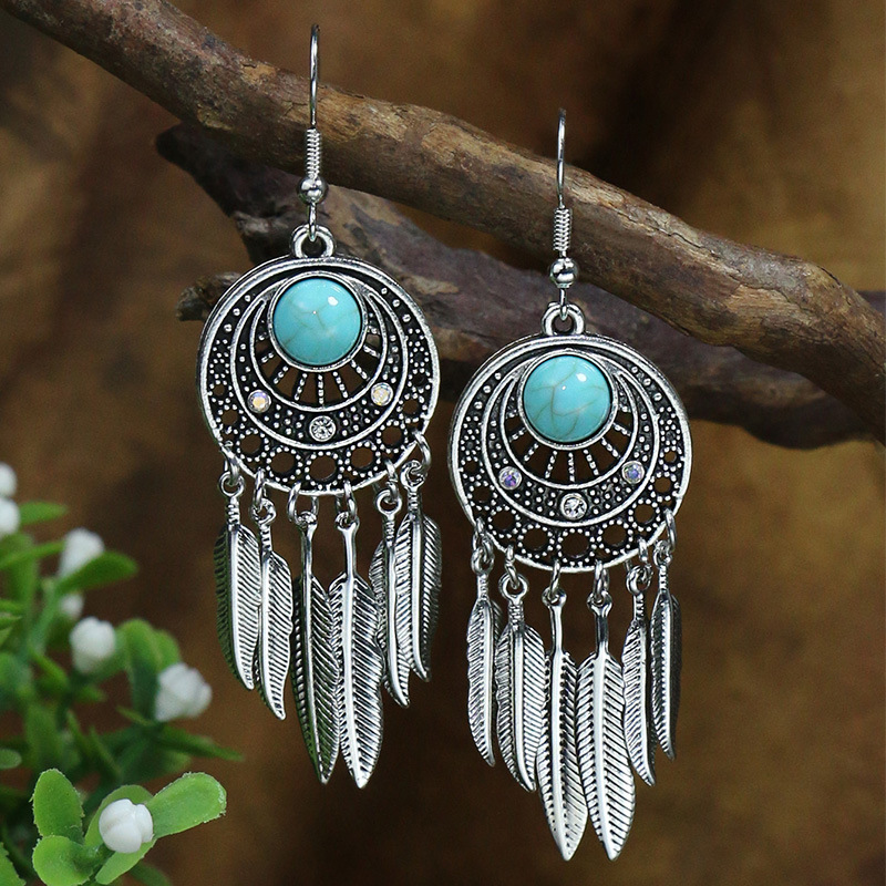 Women's Bohemian Geometric Alloy Retro Temperament Earrings
