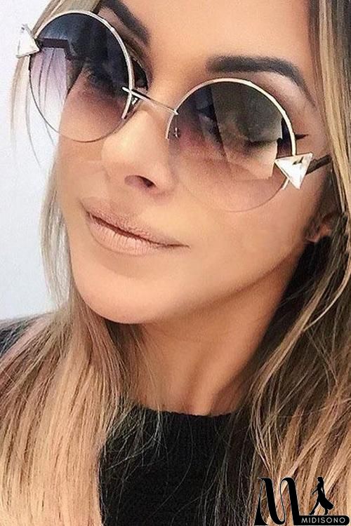 MidiSono - Oversized Round Sunglasses