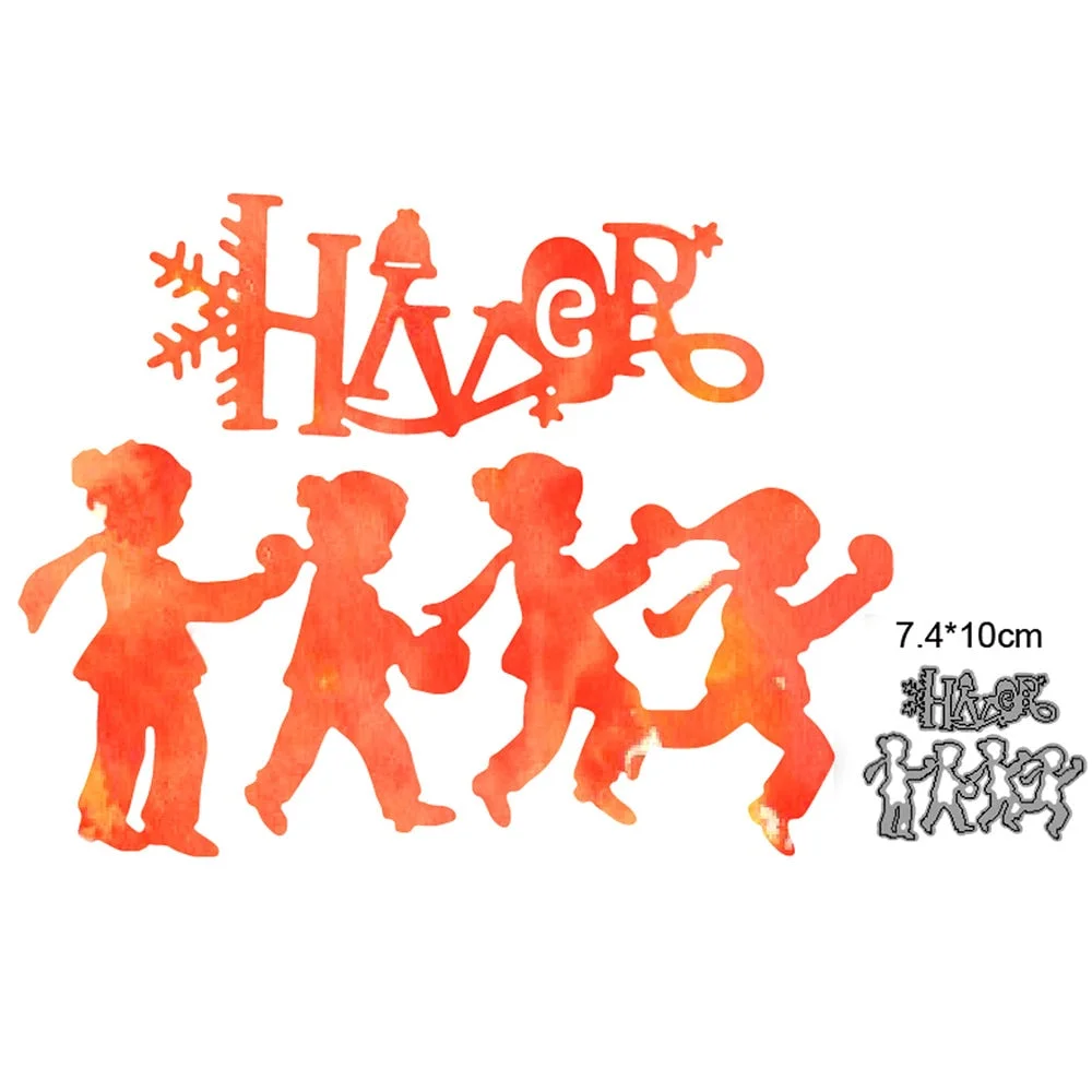 Christmas House Tree Metal Cutting Dies Stencils dies for DIY Scrapbooking Dies Decorative Embossing Die Cuts Paper Cards Making