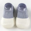 Korean autumn boys and girls baby contrast color soft bottom non-slip not easy to fall off baby toddler shoes socks shoes