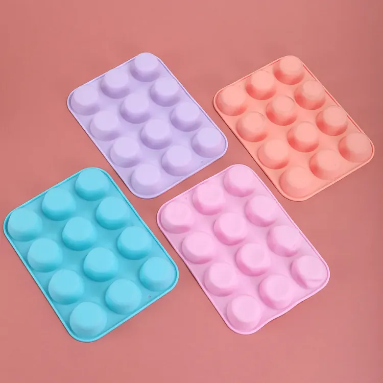 4-Piece Round-Cavity Silicone Baking Mold Set