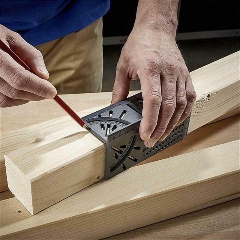 1pc Wood Working Ruler, 3D Mitre Angle Measuring Gauge, Square Size Measure Tool 2023 - CAD $5.99 –P5