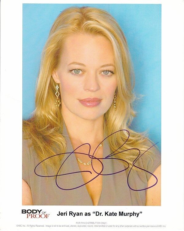 JERI RYAN Signed Autographed BODY OF PROOF DR. KATE MURPHY 8x10 Photo Poster painting