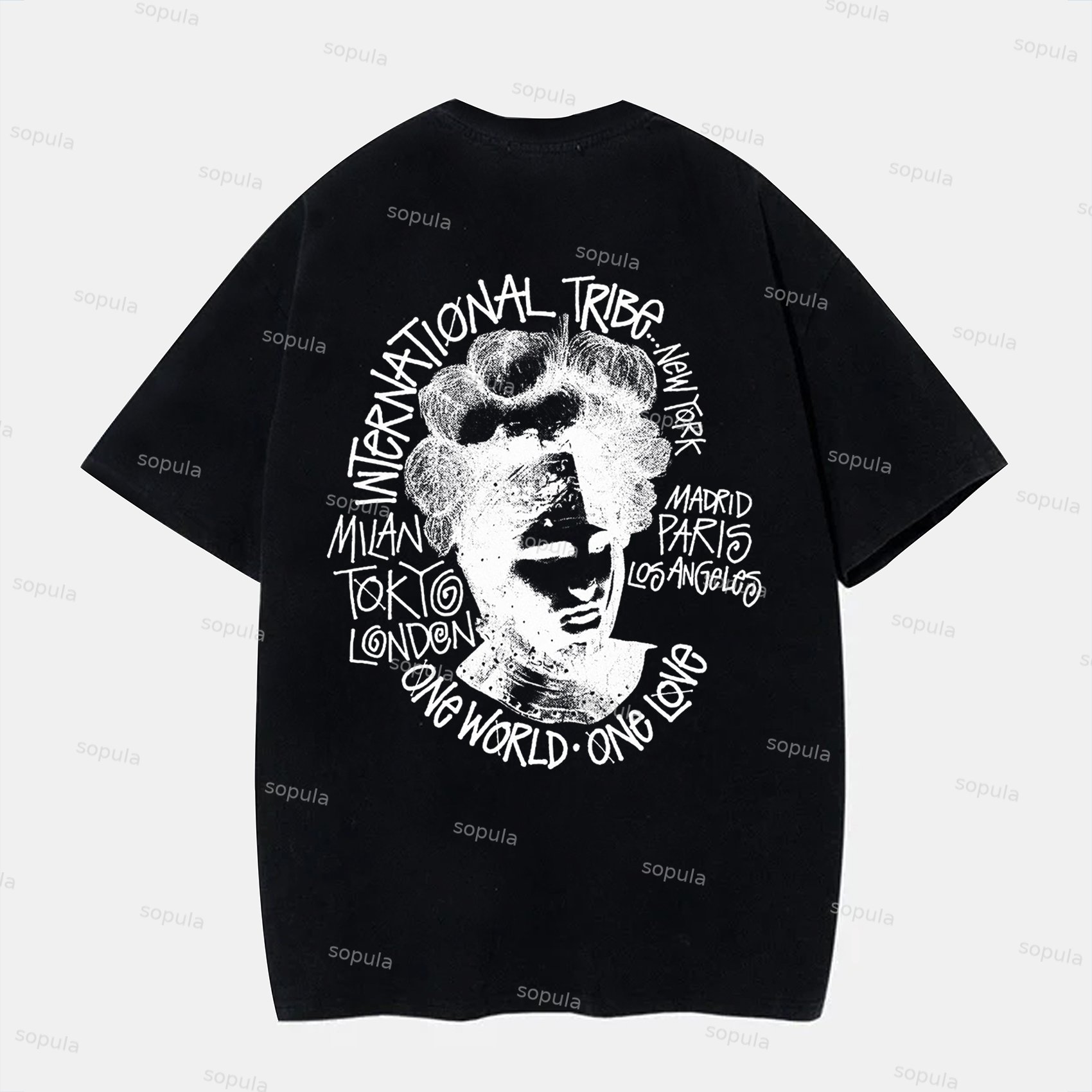 Sopula Vintage Camelot Print Graphic Cotton T-Shirt - SOPULA
