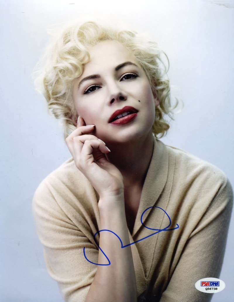 Michelle Williams Psa Dna Coa Hand Signed 8x10 Photo Poster painting Autograph Authentic