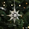 Electroplated Silver Platic Hanging Decors for Christmas Tree 