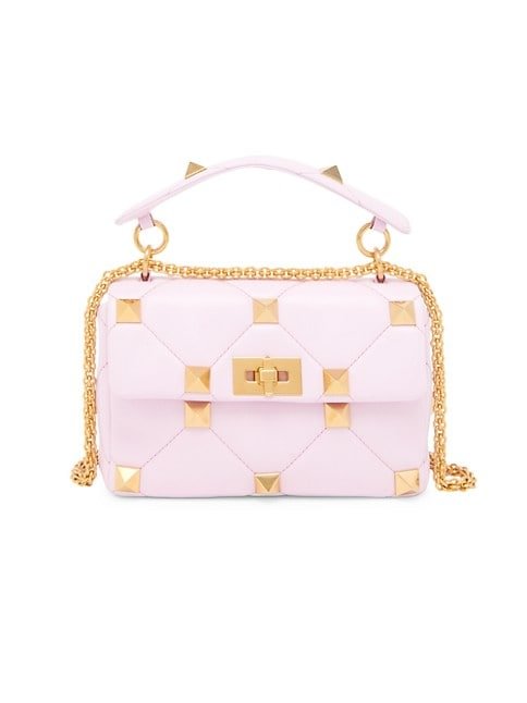 Valentino Garavani Roman Stud Small Leather Shoulder Bag 5 out of 5 Customer Rating