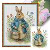 Rabbit Full Stamped Cross Stitch 11CT 3-Strand 40x50cm