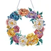 DIY Special Shaped Drills Diamond Painting Flower Wreath Kit