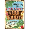 Hot Tub Rules  - Warning Vintage Metal Signs(12*16Inch)