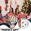 10PCS DIY Pearl Diamond Painting Christmas Fridge Magnets, Sparkling Rhinestone Refrigerator Magnet Craft Kit for Home Decor & Gifts