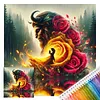 Beauty and Beast Full 14CT 2 Strands DIY Stamped Cross Stitch Kits for Beginners Adults Home Wall Decor Cross Stitch Art and Crafts Kits 40x40cm tapestrymarket