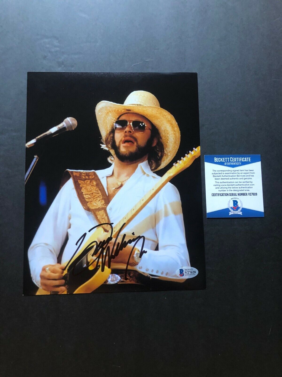 Hank Williams Jr. signed autographed classic country 8x10 Photo Poster painting Beckett BAS Coa