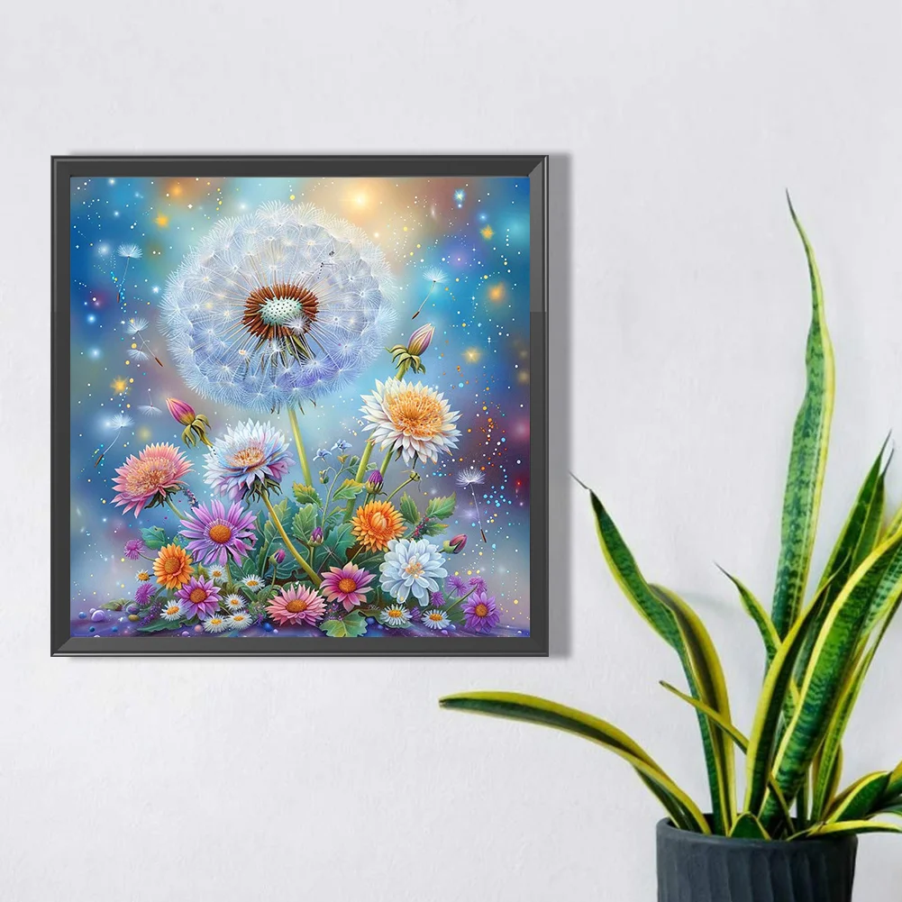 Partial AB Diamond Painting - Full Round Drill - Dandelion(Canvas|45*45cm)