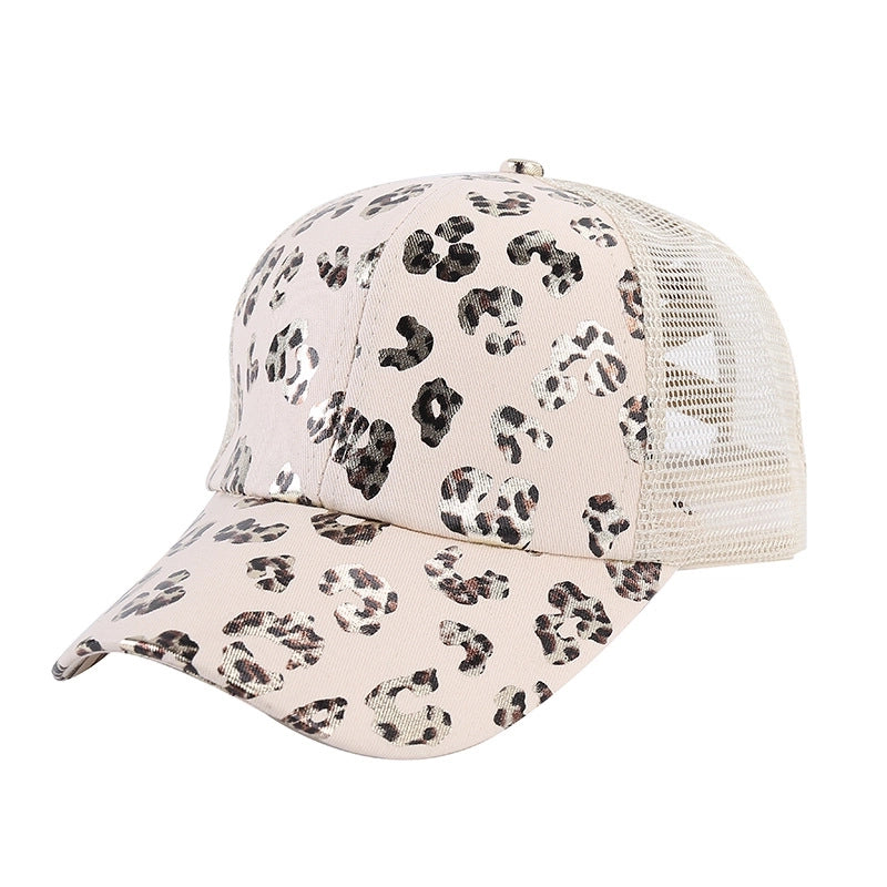 Unisex Casual Minimalist Stripe Lattice Flower Curved Eaves Baseball Cap