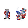 (US Local) America Twin Tower DIY Diamond Painting Desktop Ornaments Kit Home Decor