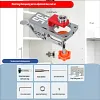 All-In-One 35mm Hinge Drilling Guide Jig, Woodworking Positioning Tool for Wardrobe & Cabinet Mounting