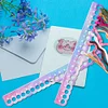 2pcs Cross Stitch Row Line Board Acrylic for Handmade Accessories (Gradient)