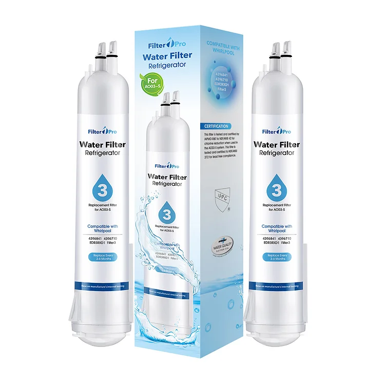 2 Packs Compatible Filters for P2RFWG2 EDR3RXD1 4396841 4396841P 9083