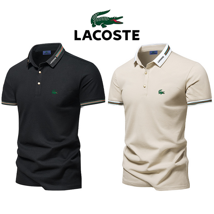Pánské rychleschnoucí elastické polo triko LACOSTE® 2025 Nové (sada 2 kusů)