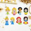 >SALE<8pcs Diamond Mosaic Cartoon Princess Stickers Funny  Adhesive Decals