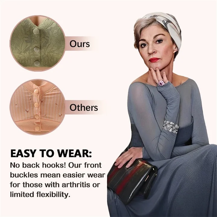 ✨LAST DAY SALE 60% &ndash; Zero Feel Lace Full Coverage Front Closure Bra