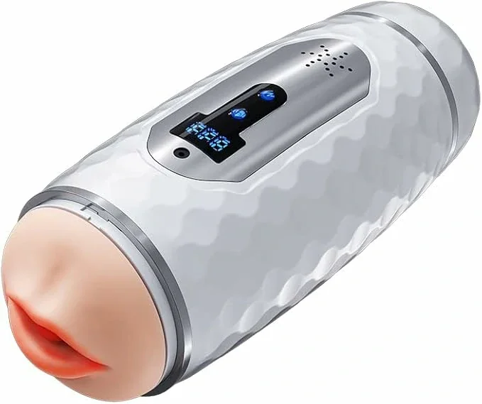 Sex Toys for Men Automatic Male Masturbator with 12 Push and Vibration Mode Pump - Easy to Clean
