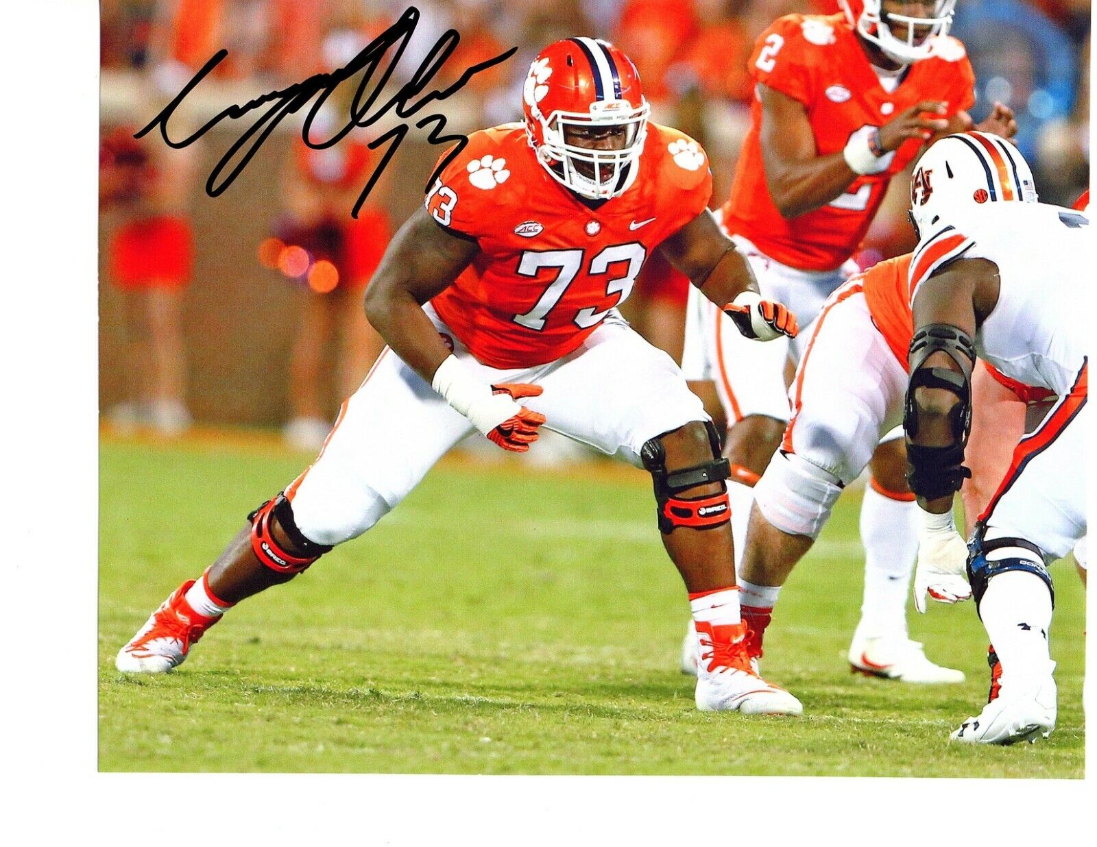 Tremayne Anchrum Jr. Clemson Tigers signed autographed 8x10 football Photo Poster painting