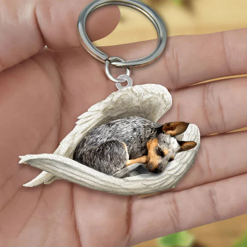 VigorDaily Sleeping Angel Acrylic Keychain Heeler