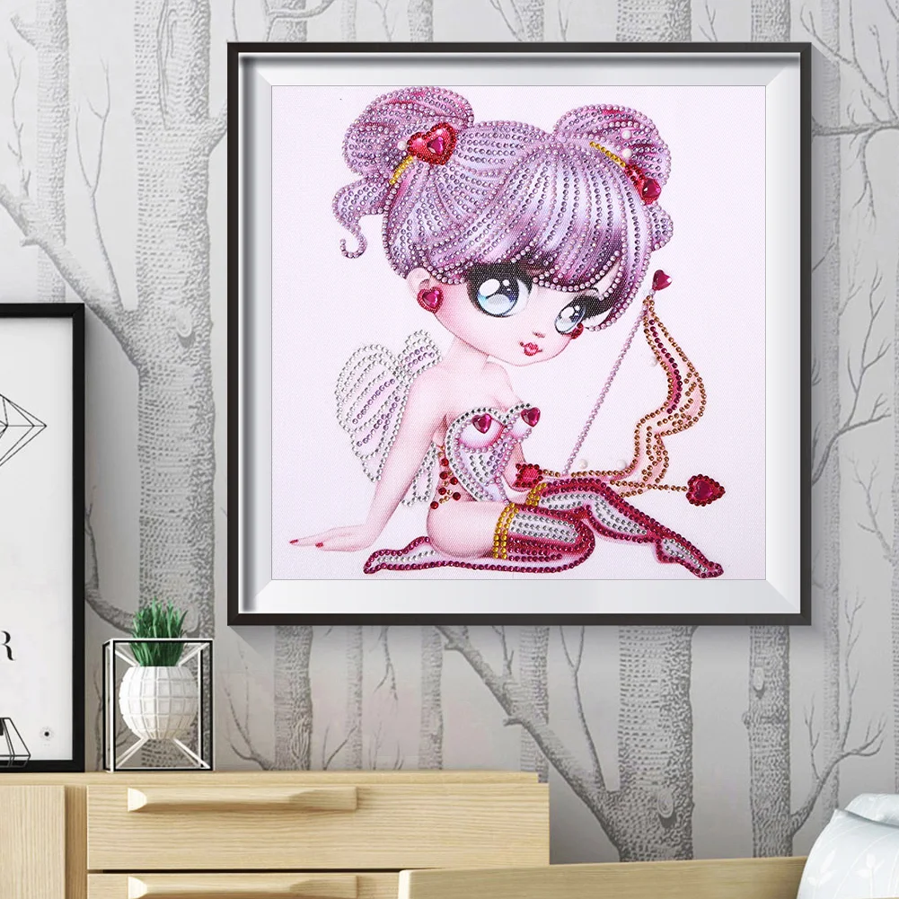 Diamond Painting Big Eye Doll 5D DIY Partial Special Shape Drill (YX012)