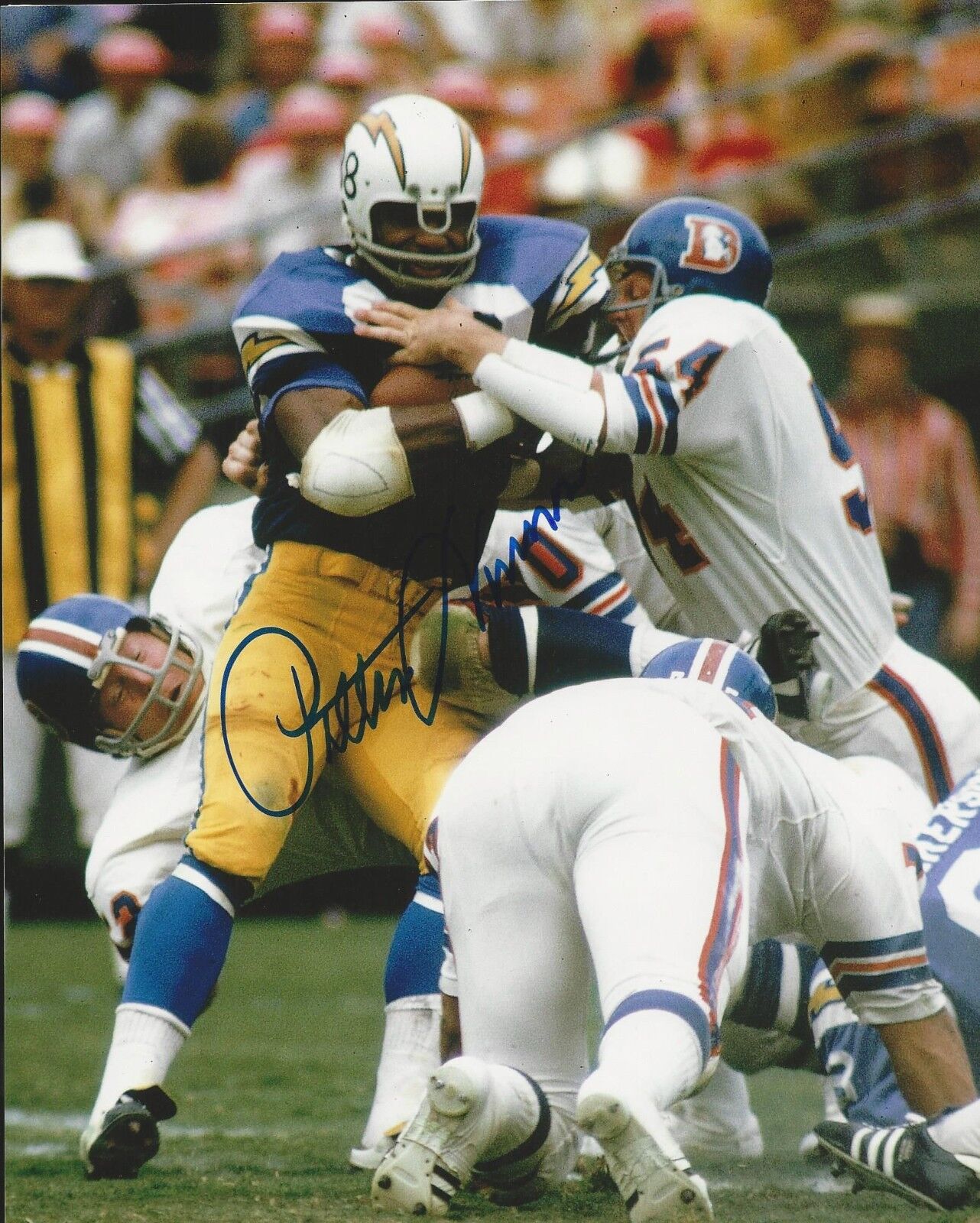 Autographed Pettis Norman San Diego Chargers 8x10 Photo Poster painting - w/COA