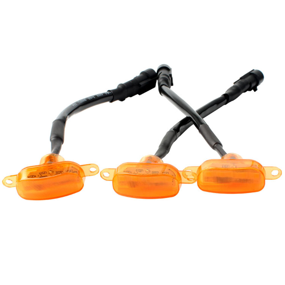 

3pcs Amber LED Front Grille Light for Ford F-150 F150 Raptor 2015 2016 2017, 501 Original
